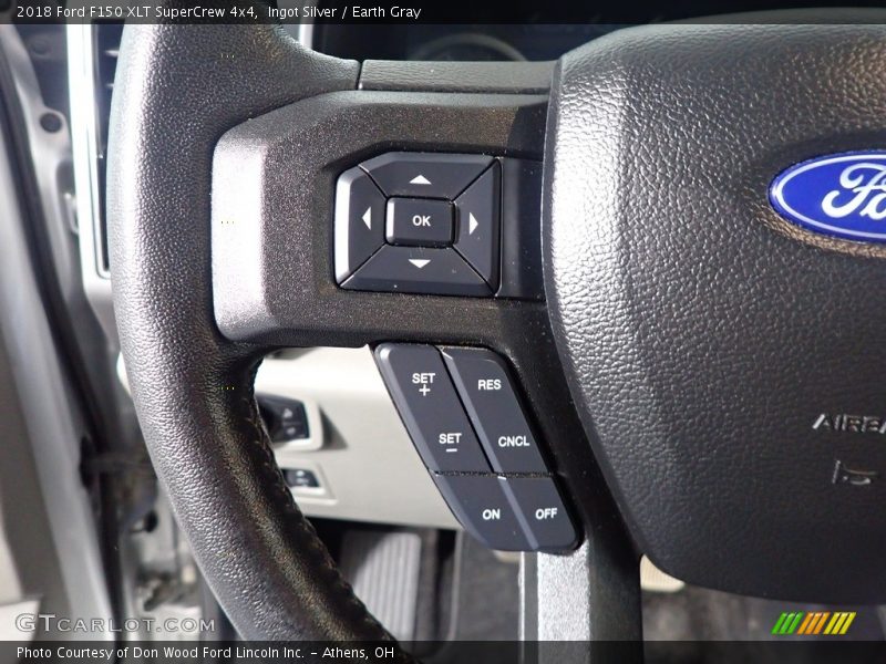 Ingot Silver / Earth Gray 2018 Ford F150 XLT SuperCrew 4x4
