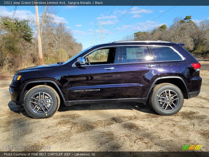 Sangria Metallic / Black 2021 Jeep Grand Cherokee Limited 4x4