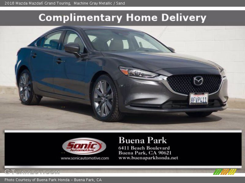 Machine Gray Metallic / Sand 2018 Mazda Mazda6 Grand Touring