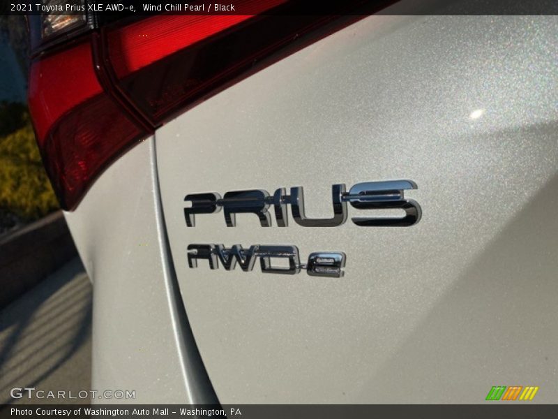 Wind Chill Pearl / Black 2021 Toyota Prius XLE AWD-e