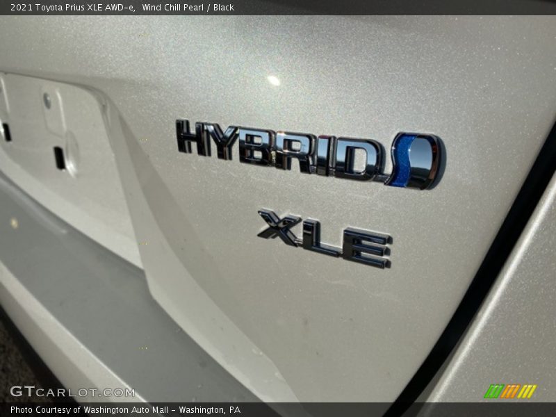 Wind Chill Pearl / Black 2021 Toyota Prius XLE AWD-e