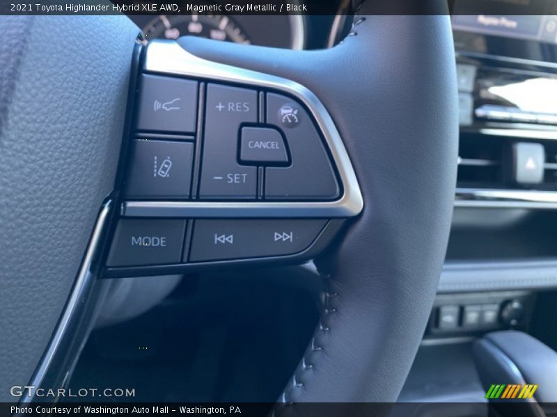 Magnetic Gray Metallic / Black 2021 Toyota Highlander Hybrid XLE AWD