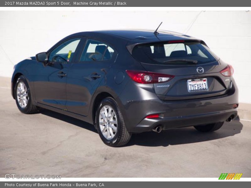 Machine Gray Metallic / Black 2017 Mazda MAZDA3 Sport 5 Door