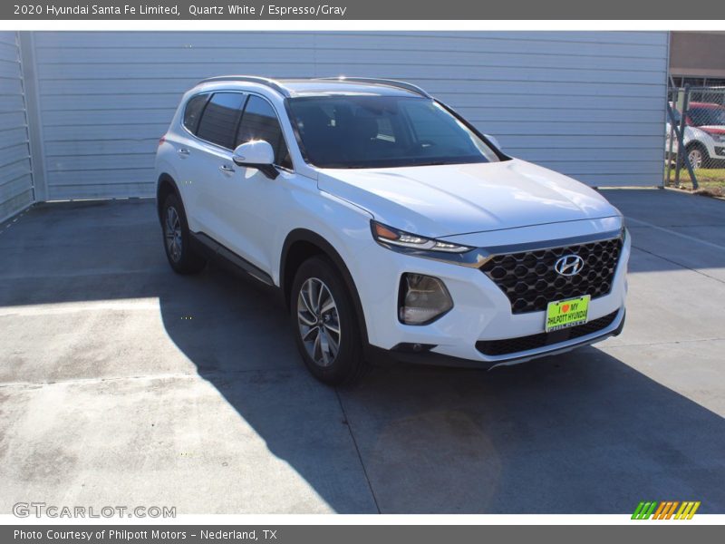 Quartz White / Espresso/Gray 2020 Hyundai Santa Fe Limited