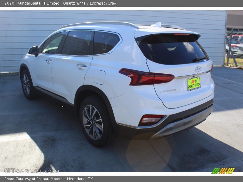 Quartz White / Espresso/Gray 2020 Hyundai Santa Fe Limited