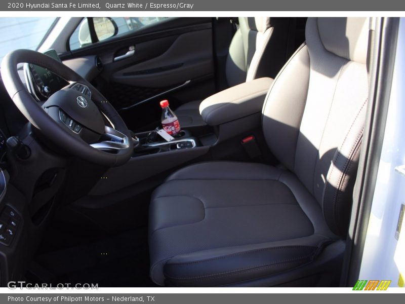Quartz White / Espresso/Gray 2020 Hyundai Santa Fe Limited