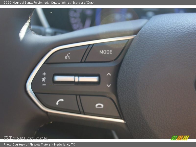 Quartz White / Espresso/Gray 2020 Hyundai Santa Fe Limited