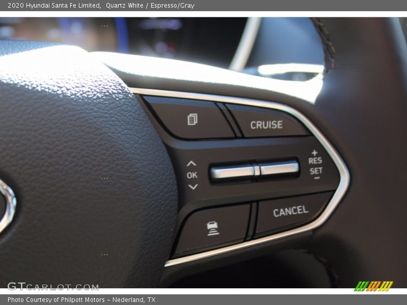 Quartz White / Espresso/Gray 2020 Hyundai Santa Fe Limited