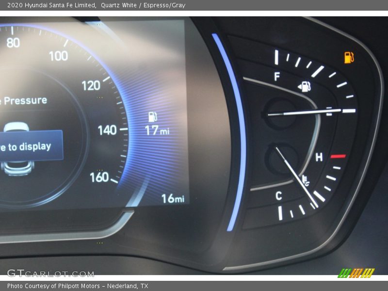 Quartz White / Espresso/Gray 2020 Hyundai Santa Fe Limited