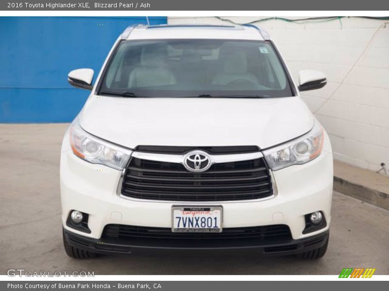Blizzard Pearl / Ash 2016 Toyota Highlander XLE