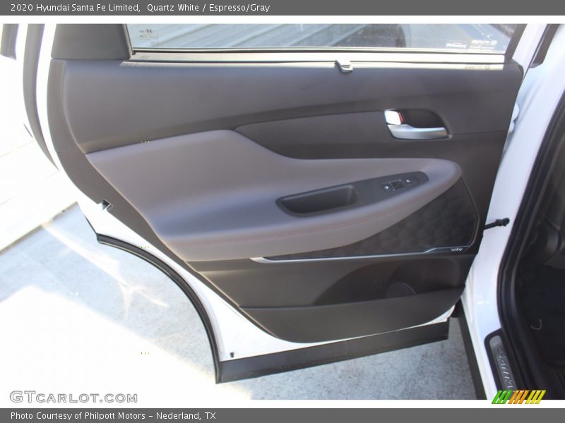 Quartz White / Espresso/Gray 2020 Hyundai Santa Fe Limited