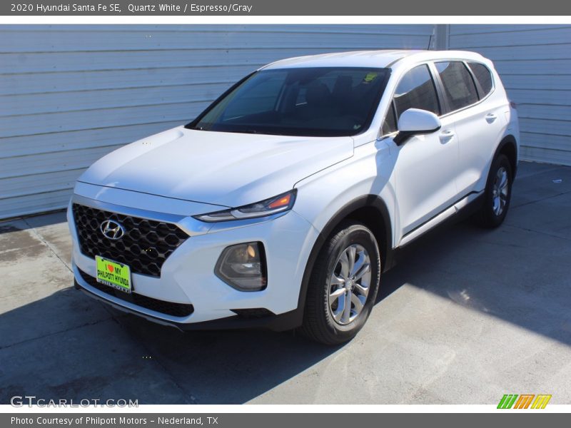 Quartz White / Espresso/Gray 2020 Hyundai Santa Fe SE