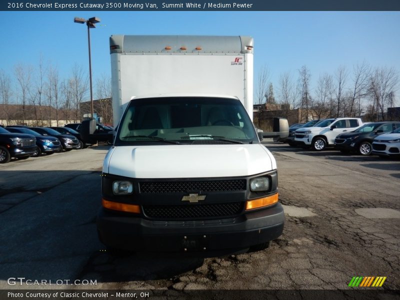 Summit White / Medium Pewter 2016 Chevrolet Express Cutaway 3500 Moving Van