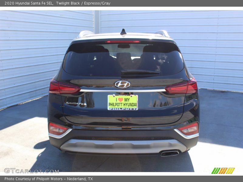 Twilight Black / Espresso/Gray 2020 Hyundai Santa Fe SEL