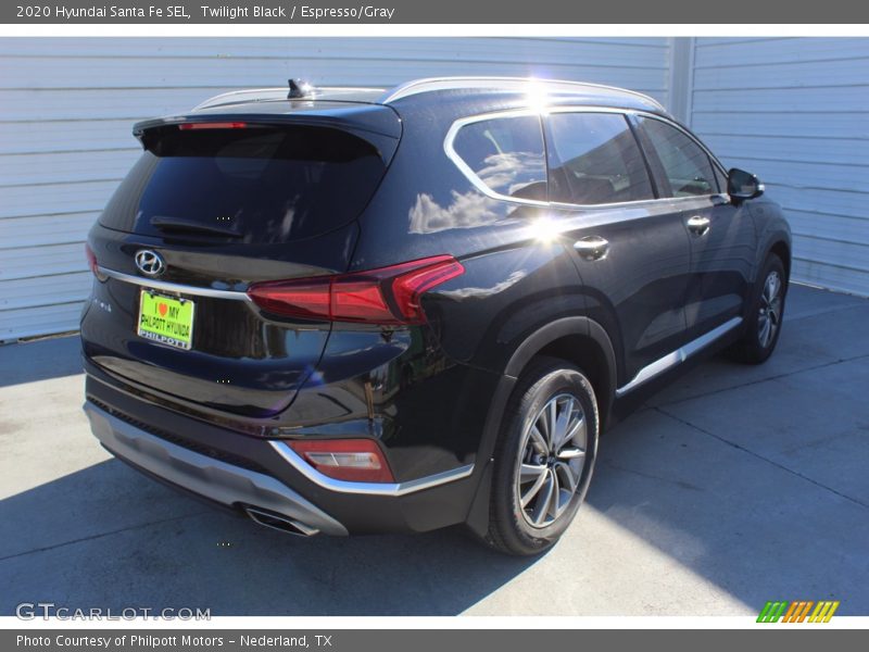 Twilight Black / Espresso/Gray 2020 Hyundai Santa Fe SEL