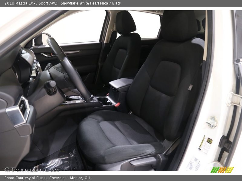 Snowflake White Pearl Mica / Black 2018 Mazda CX-5 Sport AWD