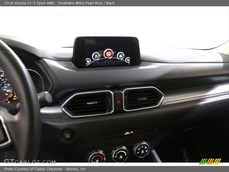 Snowflake White Pearl Mica / Black 2018 Mazda CX-5 Sport AWD