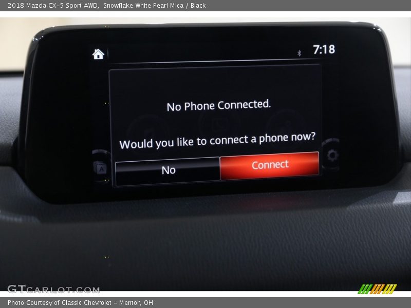 Snowflake White Pearl Mica / Black 2018 Mazda CX-5 Sport AWD