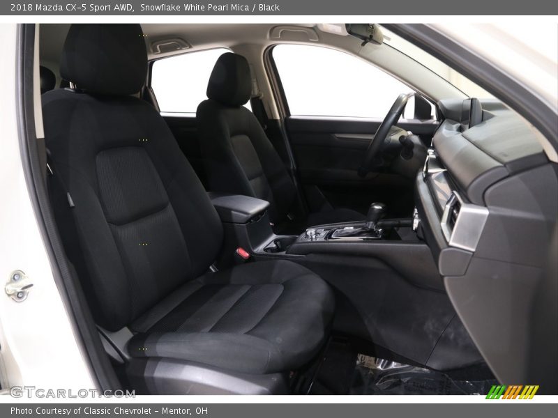 Snowflake White Pearl Mica / Black 2018 Mazda CX-5 Sport AWD