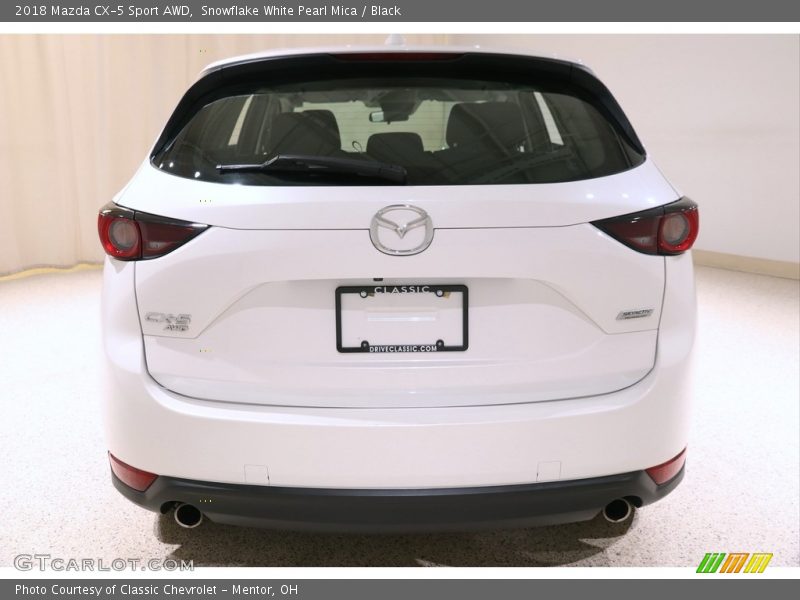 Snowflake White Pearl Mica / Black 2018 Mazda CX-5 Sport AWD