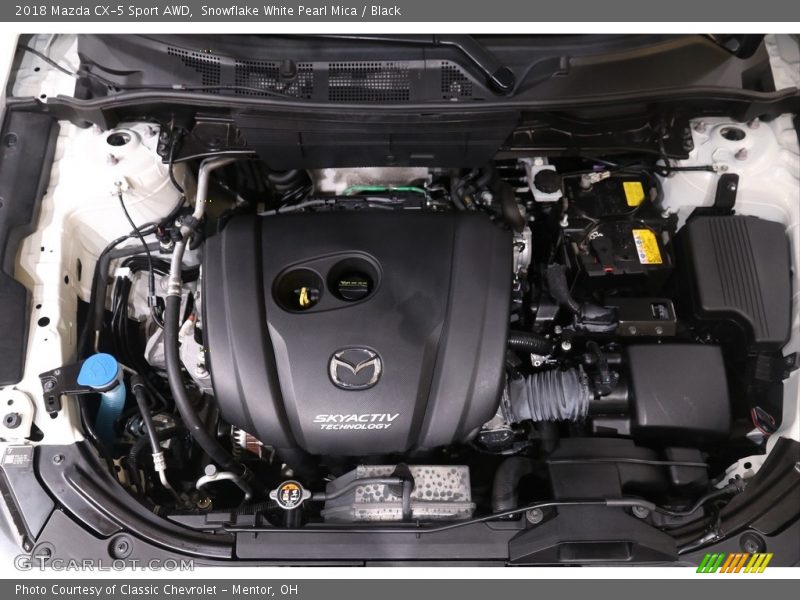 Snowflake White Pearl Mica / Black 2018 Mazda CX-5 Sport AWD