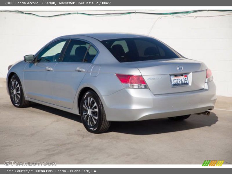 Alabaster Silver Metallic / Black 2008 Honda Accord LX Sedan