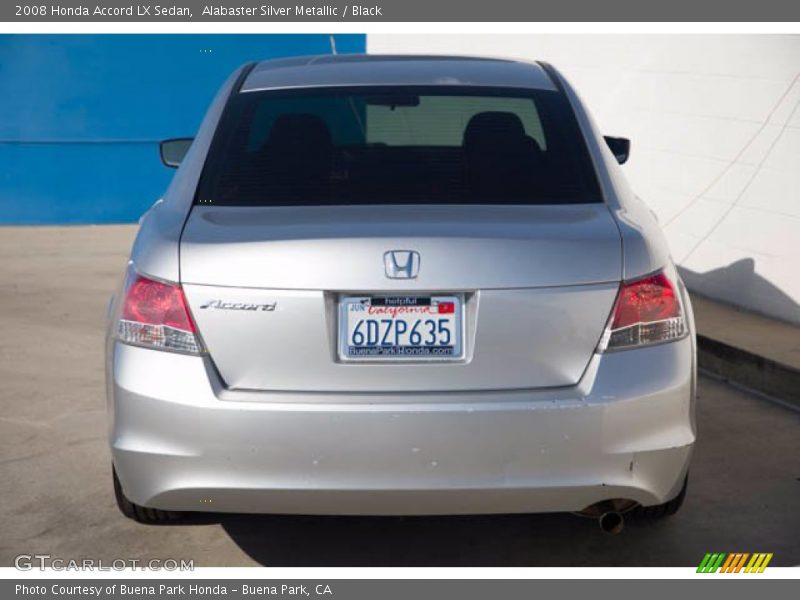 Alabaster Silver Metallic / Black 2008 Honda Accord LX Sedan