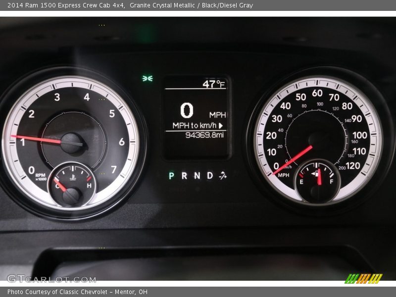 Granite Crystal Metallic / Black/Diesel Gray 2014 Ram 1500 Express Crew Cab 4x4