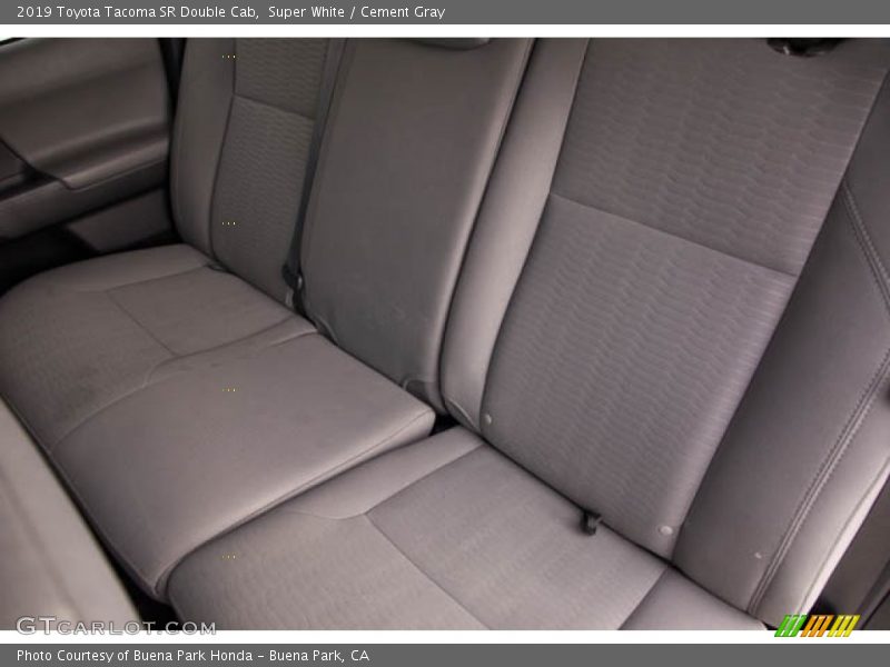 Super White / Cement Gray 2019 Toyota Tacoma SR Double Cab