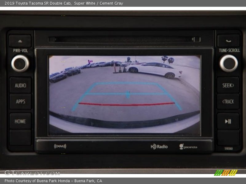 Super White / Cement Gray 2019 Toyota Tacoma SR Double Cab