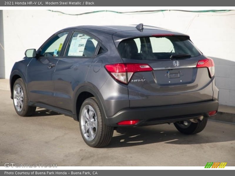 Modern Steel Metallic / Black 2021 Honda HR-V LX