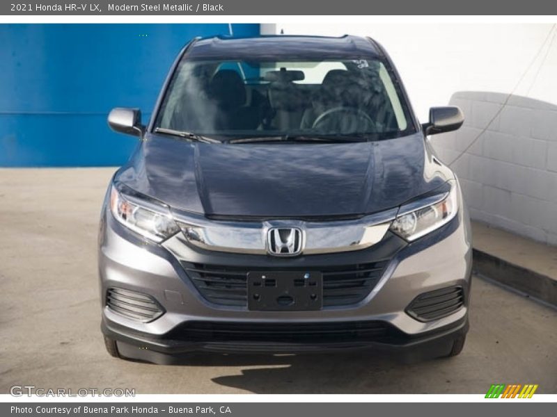 Modern Steel Metallic / Black 2021 Honda HR-V LX