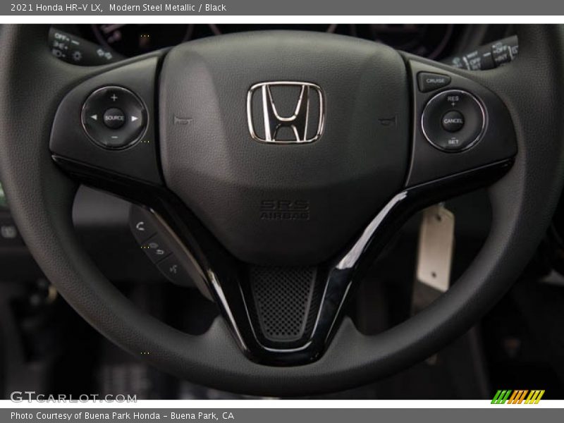 Modern Steel Metallic / Black 2021 Honda HR-V LX