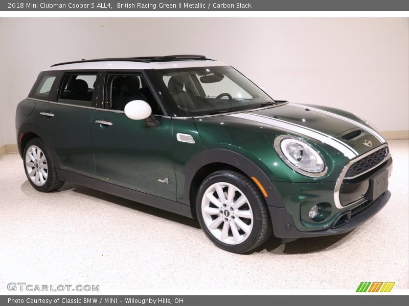 British Racing Green II Metallic / Carbon Black 2018 Mini Clubman Cooper S ALL4