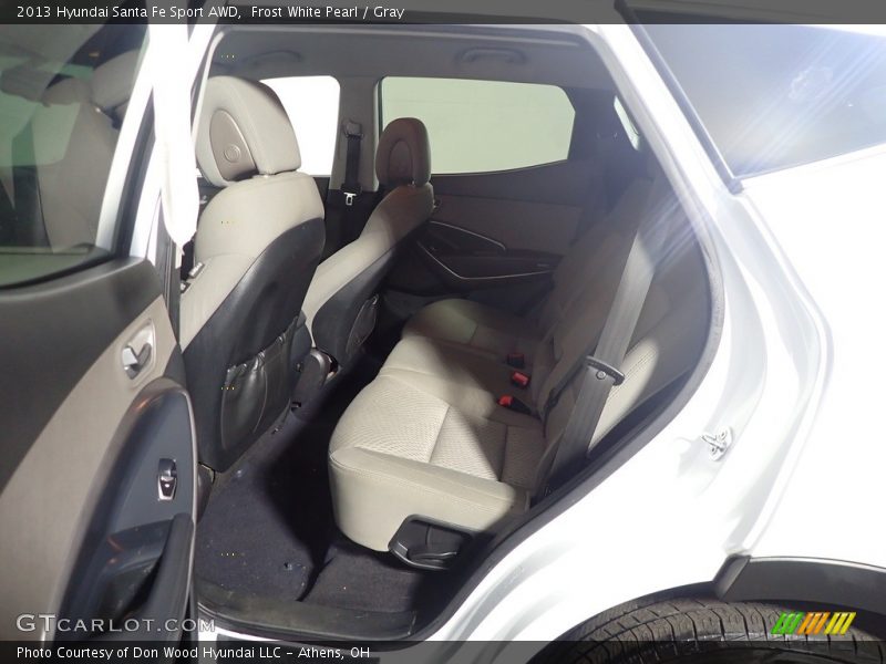 Frost White Pearl / Gray 2013 Hyundai Santa Fe Sport AWD