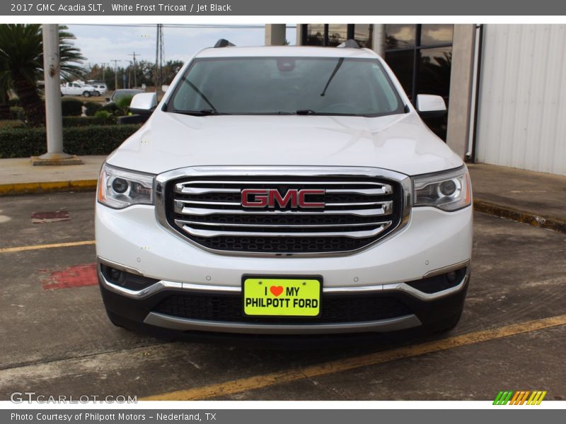 White Frost Tricoat / Jet Black 2017 GMC Acadia SLT