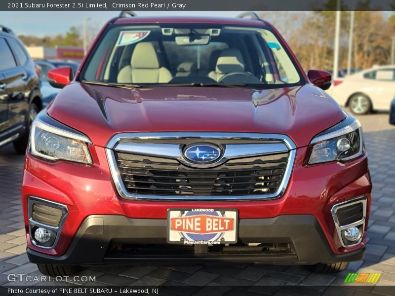 Crimson Red Pearl / Gray 2021 Subaru Forester 2.5i Limited