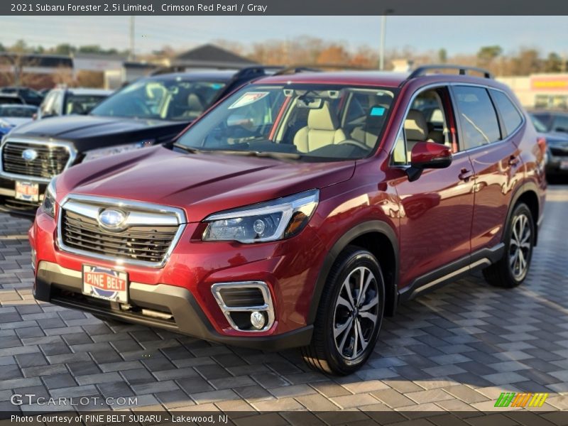 Crimson Red Pearl / Gray 2021 Subaru Forester 2.5i Limited