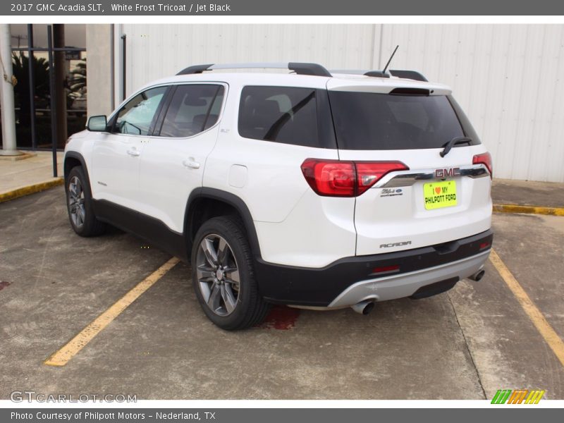 White Frost Tricoat / Jet Black 2017 GMC Acadia SLT