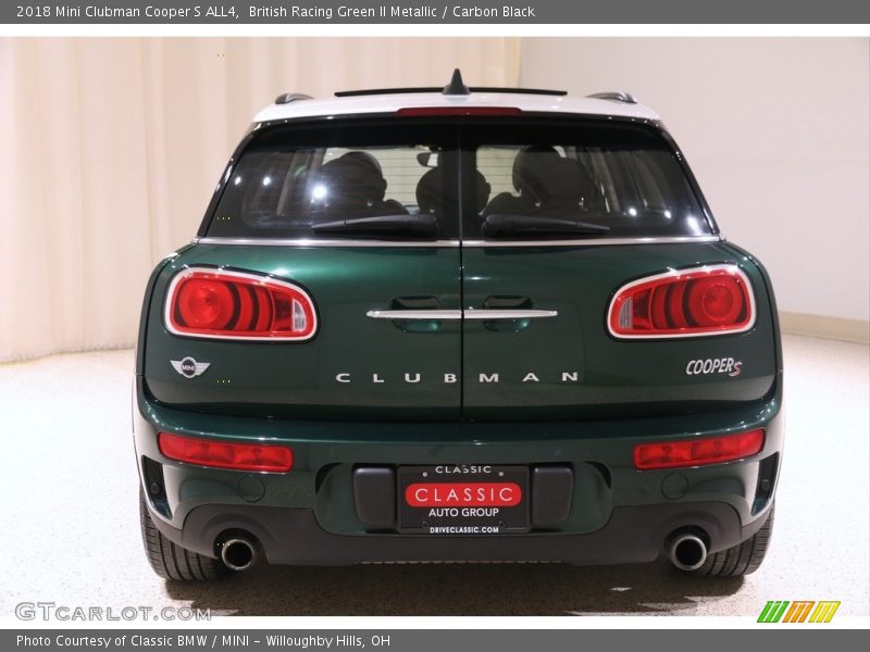 British Racing Green II Metallic / Carbon Black 2018 Mini Clubman Cooper S ALL4