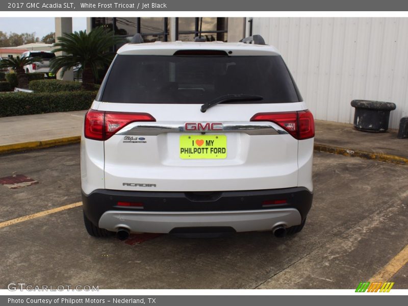 White Frost Tricoat / Jet Black 2017 GMC Acadia SLT