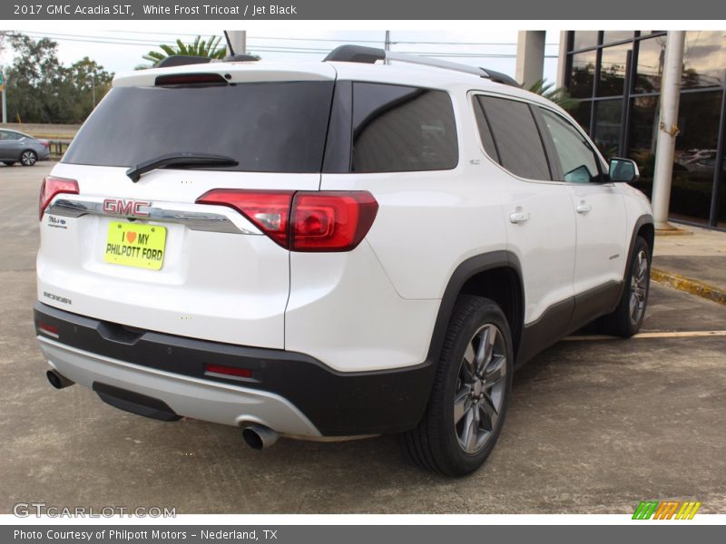 White Frost Tricoat / Jet Black 2017 GMC Acadia SLT