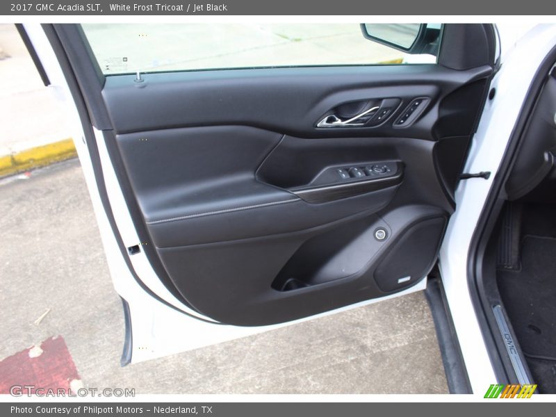 White Frost Tricoat / Jet Black 2017 GMC Acadia SLT