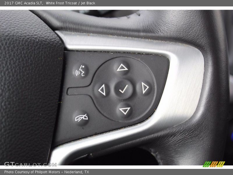 White Frost Tricoat / Jet Black 2017 GMC Acadia SLT