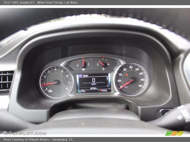 White Frost Tricoat / Jet Black 2017 GMC Acadia SLT