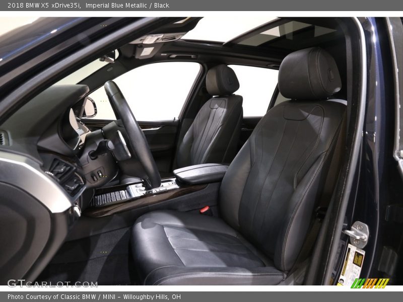 Imperial Blue Metallic / Black 2018 BMW X5 xDrive35i