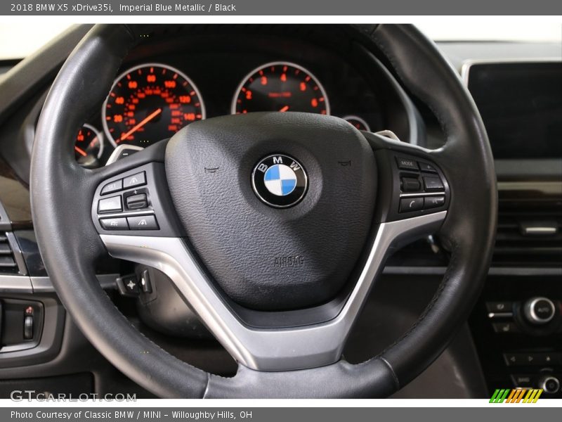 Imperial Blue Metallic / Black 2018 BMW X5 xDrive35i