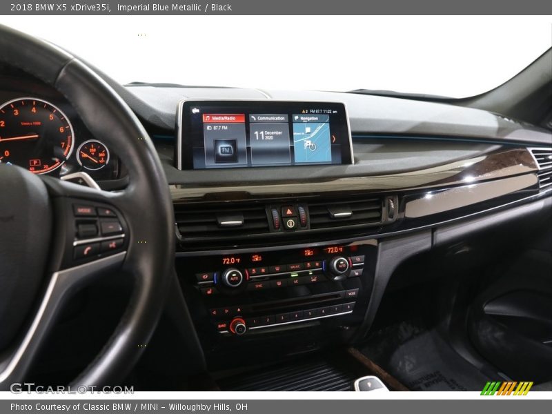 Imperial Blue Metallic / Black 2018 BMW X5 xDrive35i