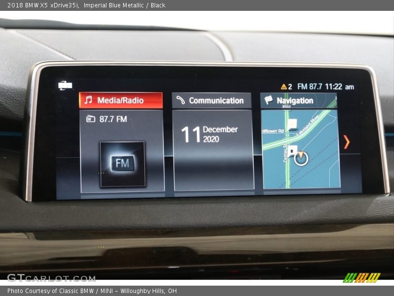 Imperial Blue Metallic / Black 2018 BMW X5 xDrive35i