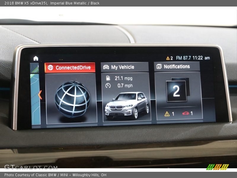 Imperial Blue Metallic / Black 2018 BMW X5 xDrive35i